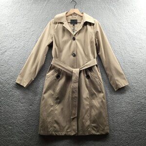 Sam Edelman Single Breasted‎ Trench Coat With Back Belt Detail Sand XS